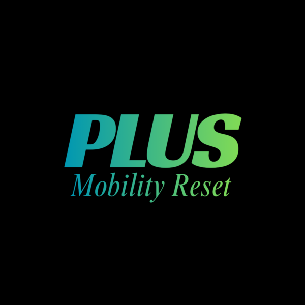 Black and White Modern Running Club Logo 2 Mobility Reset PLUS